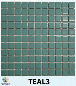 کاشی استخری پشت توری گهرفام TEAL3، در مرکز فروش انواع کاشی استخری در اصفهان با قیمت مناسب عرضه می گردد. این کاشی استخری در ابعاد مربعی 2.5×2.5 سانت در رنگهای سفید و ترکیب آبی با لعاب شفاف و جنس پرسلان می باشد. جهت خرید این محصول با شماره 09138822264 تماس حاصل نمایید.