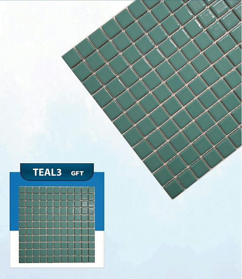 کاشی استخری پشت توری گهرفام TEAL3، در مرکز فروش انواع کاشی استخری در اصفهان با قیمت مناسب عرضه می گردد. این کاشی استخری در ابعاد مربعی 2.5×2.5 سانت در رنگهای سفید و ترکیب آبی با لعاب شفاف و جنس پرسلان می باشد. جهت خرید این محصول با شماره 09138822264 تماس حاصل نمایید.