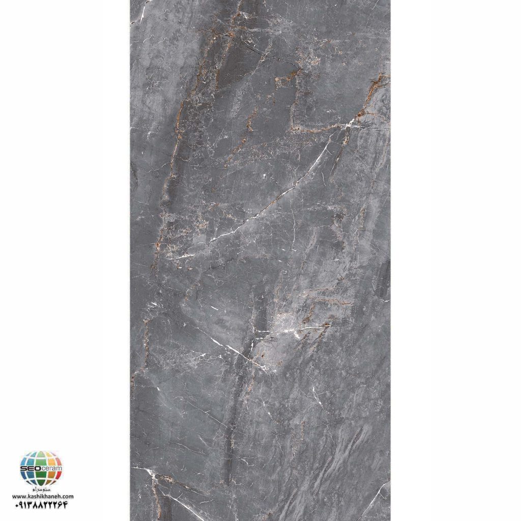 سرامیک پرسلان مات رئال استون طوسی تیره کاشی الوند تولید شده در سایز 120×60 با لعاب مات ابریشمی و ضخامت 12 میلیمتر یکی از طرح های زیبای کاشی های تولیدی شرکت کاشی الوند می باشد. این محصول از جنس پرسلان با بالاترین دوام در شرایط سخت و کمترین میزان جذب آب ممکن می باشد.