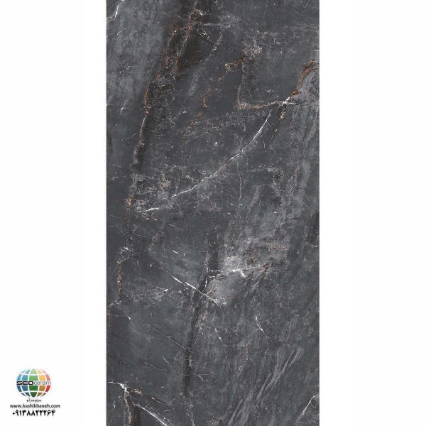 سرامیک پرسلان مات رئال استون مشکی کاشی الوند تولید شده در سایز 120×60 با لعاب مات ابریشمی و ضخامت 12 میلیمتر یکی از طرح های زیبای کاشی های تولیدی شرکت کاشی الوند می باشد. این محصول از جنس پرسلان با بالاترین دوام در شرایط سخت و کمترین میزان جذب آب ممکن می باشد.