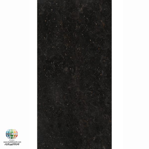 سرامیک پرسلان مات ونتا مشکی کاشی الوند تولید شده در سایز 120×60 با لعاب مات ابریشمی و ضخامت 12 میلیمتر یکی از طرح های زیبای کاشی های تولیدی شرکت کاشی الوند می باشد. این محصول از جنس پرسلان با بالاترین دوام در شرایط سخت و کمترین میزان جذب آب ممکن می باشد.