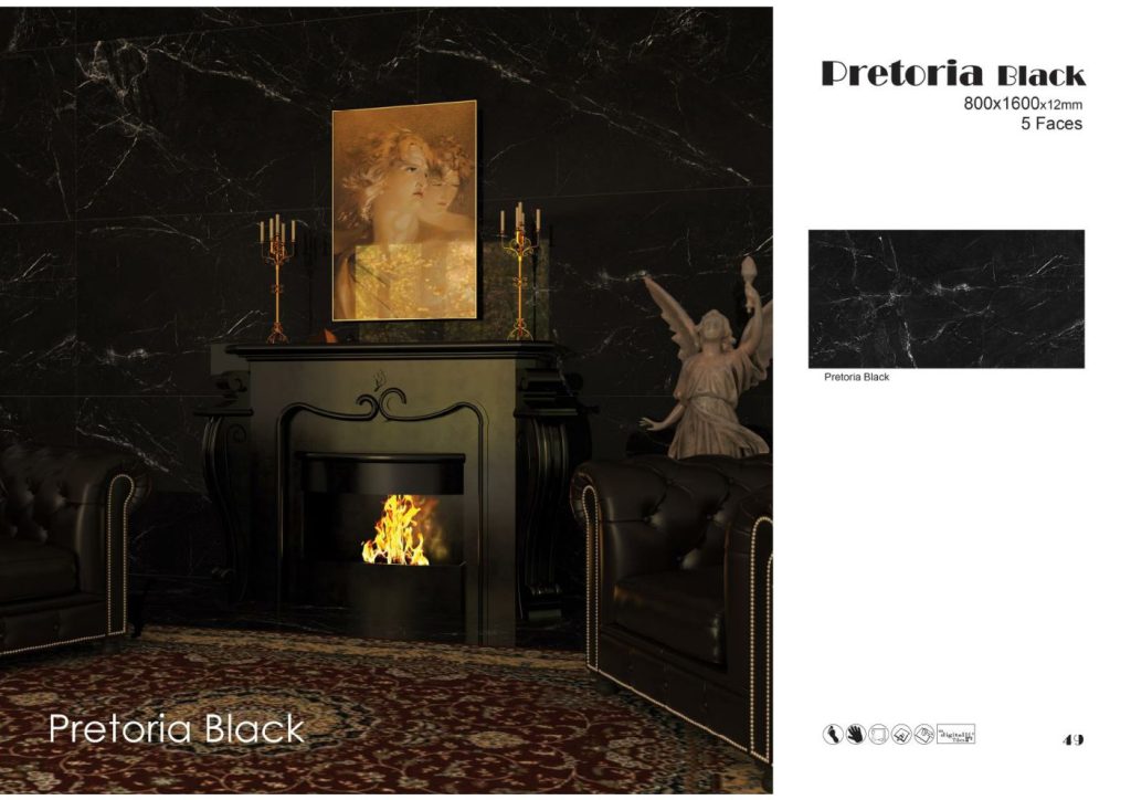 سرامیک پرتوریا مشکی کاشی پرسپولیس تولید شده در سایز 160×80 با لعاب نانوپولیش و ضخامت 12 میلیمتر، یکی از محبوب ترین اسلب های این کارخانه مدرن و با سابقه باشد. از ویژگی های بارز این محصول می توان به جنس پرسلان با استحکام بالا، جذب آب فوق العاده پایین(نزدیک به صفر)، مقاومت در برابر لکه ها و ... اشاره کرد، که این محصول رو تبدیل به یک انتخاب منحصر به فرد برای تمامی سلایق تبدیل می کند.