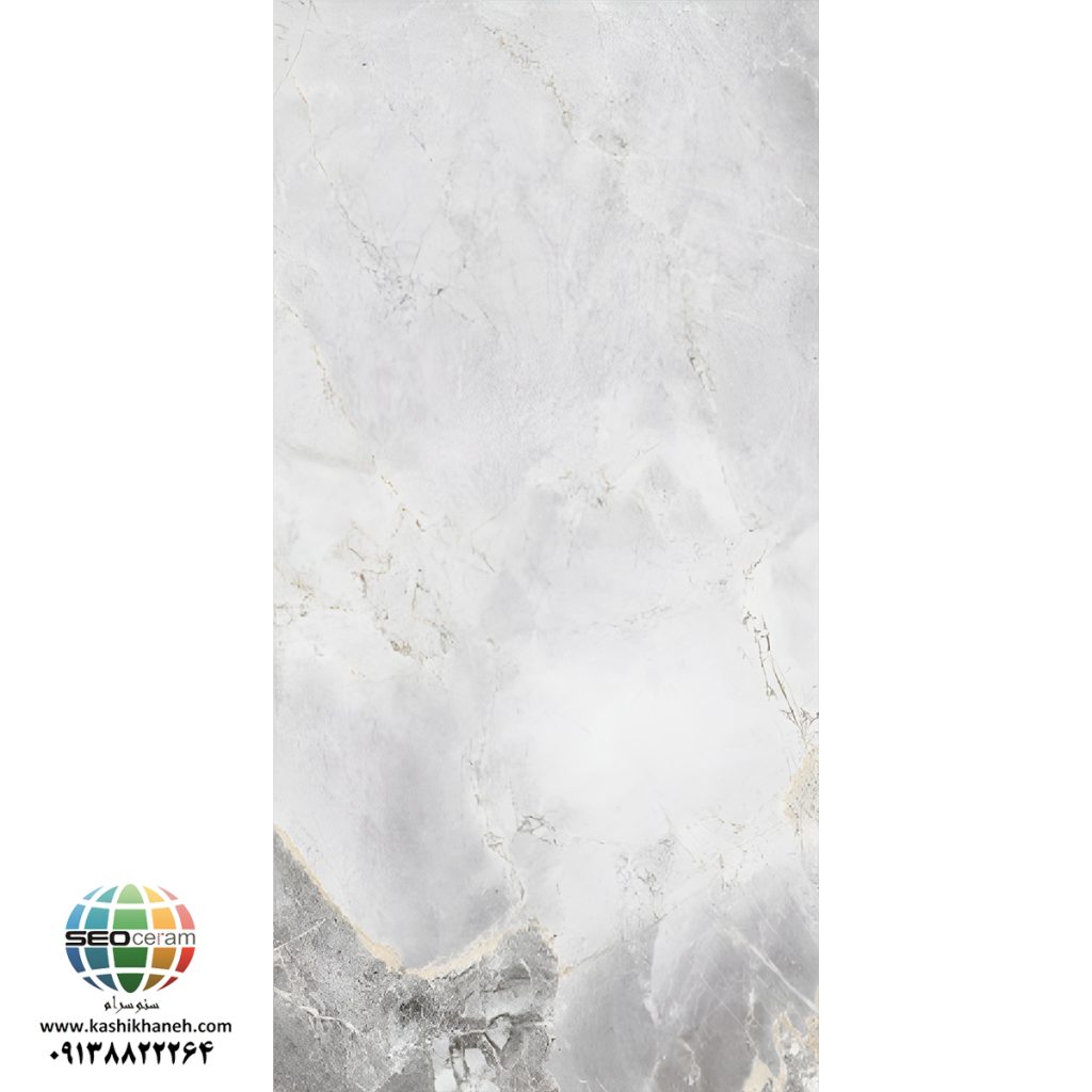 سرامیک پرسلان آرمانی کاشی نایین در سایز 60×120 دارای لعاب مات با سطح تخت با پس زمینه رنگ ترکیبی سفید و طوسی و طرح سنگ طبیعی تولید شده است. جنس بدنه این محصول پرسلان با جذب آب زیر 0.5 درصد و ضخامت 12 میلی متر می باشد. به منظور خرید این محصول از نمایندگی کاشی نایین در اصفهان و تهران با شماره 09138822264 تماس حاصل نمایید. .