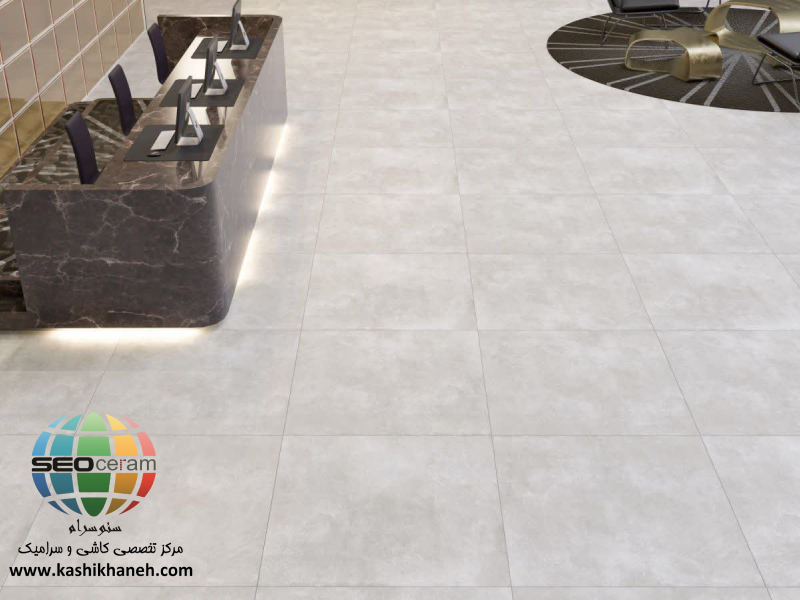 سرامیک پرسلان پالادیوم طوسی روشن مات کاشی پرسپولیس با جنس پرسلان و لعاب مات با کیفیت بالا در سایز 80×80 تولید شده است. با ضخامت 10 میلیمتر در کارخانه کاشی پرسپولیس تولید شده است. رنگ طوسی و خنثی پالادیوم طوسی روشن مات کاشی پرسپولیس، یک پسزمینه آرام و بدون حواسپرتی بصری برای مبلمان و دکوراسیون ایجاد میکند. لعاب مات آن، علاوه بر جلوگیری از لغزش، نگهداری آسانتری نسبت به سطوح براق دارد و بافت ملایم و یکنواخت، حسی از سنگ یکدست را القا میکند. برای خرید این محصول با قیمت بسیار عالی با واحد فروش بازرگانی کاشی و سرامیک سئوسرام (نمایندگی کاشی پرسپولیس در اصفهان) 09138822264 تماس حاصل نمایید.