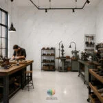 سرامیک ناریکا براق کاشی پاسارگادسرام آباده معرفی سرامیک ناریکا براق کاشی پاسارگادسرام آباده سرامیک ناریکا براق کاشی پاسارگادسرام آباده یکی از محصولات زیبا و کاربردی برای پوشش دیوارهای داخلی ساختمان است که با الهام از سنگ مرمر سفید طراحی شده است. زمینه سفید این محصول در کنار رگههای خاکستری، جلوهای طبیعی و لوکس ایجاد میکند و باعث میشود فضای داخلی بزرگتر، روشنتر و مدرنتر دیده شود. سطح براق سرامیک نیز با انعکاس نور، زیبایی محیط را دوچندان کرده و انتخابی مناسب برای افرادی است که به دنبال طراحی داخلی شیک و امروزی هستند. این محصول در ابعاد 90×30 سانتیمتر تولید شده که یکی از اندازههای پرکاربرد برای نصب روی دیوار محسوب میشود. طول بیشتر نسبت به عرض، امکان اجرای طرحهای منظم و یکپارچه را فراهم کرده و تعداد بندها را کاهش میدهد. در نتیجه سطح نهایی زیباتر و حرفهایتر به نظر میرسد. طرح سنگ سرامیک ناریکا براق کاشی پاسارگادسرام آباده به گونهای طراحی شده که شباهت زیادی به سنگهای طبیعی مرمر دارد. استفاده از چنین طرحی باعث میشود بدون پرداخت هزینههای بالای سنگ طبیعی، بتوان فضایی لوکس و چشمنواز ایجاد کرد. همچنین سطح صیقلی و براق سرامیک، هماهنگی بسیار خوبی با دکوراسیون مدرن، کلاسیک و مینیمال دارد.
