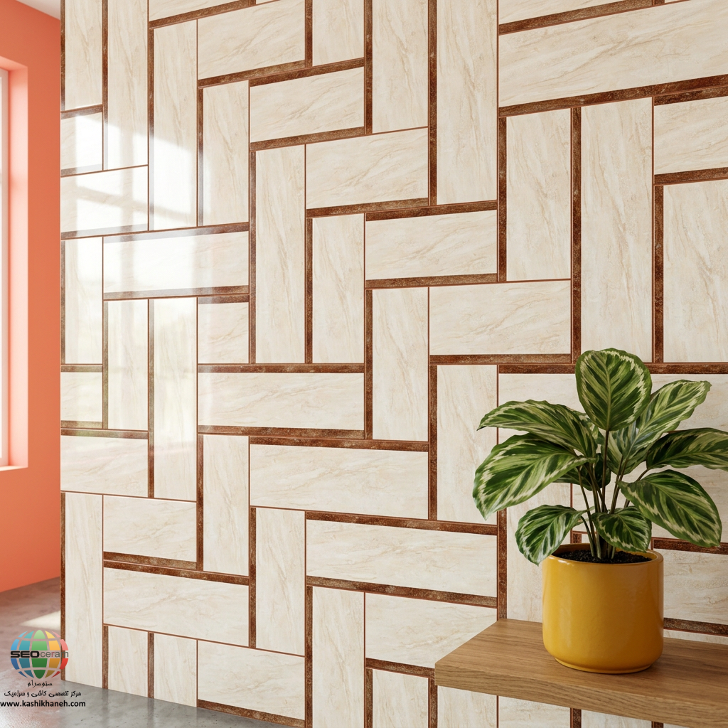 سرامیک خاک قرمز راکی کرم براق کاشی ماهان سرام 120×40 انتخاب سرامیک مناسب برای ساختمان فقط به رنگ و قیمت محصول محدود نمیشود. طرح، ابعاد، نوع سطح، نحوه قرارگیری نقش روی سرامیک و هماهنگی آن با سایر متریالهای ساختمان نیز میتواند در نتیجه نهایی تأثیر زیادی داشته باشد. به همین دلیل، سرامیکهایی که علاوه بر زمینه اصلی دارای جزئیات طراحی هستند، میتوانند برای افرادی که به دنبال ایجاد تفاوت در فضای ساختمان هستند، جذاب باشند. سرامیک خاک قرمز راکی کرم براق کاشی ماهان سرام در سایز 120×40 سانتیمتر، محصولی با زمینه کرم و ظاهر طرح سنگ است که سطح براق دارد. ویژگی قابل توجه این مدل، وجود یک نوار قهوهای شکلاتی در قسمت انتهایی سرامیک است. این نوار به صورت یک بخش مشخص و نسبتاً باریک در امتداد لبه قرار گرفته و به طراحی ساده زمینه کرم، یک عنصر رنگی متفاوت اضافه میکند. ترکیب زمینه کرم، طرح سنگ و نوار شکلاتی باعث میشود سرامیک خاک قرمز راکی کرم براق کاشی ماهان سرام بتواند در طراحی دیوارهای مختلف مورد استفاده قرار گیرد. رنگ کرم زمینه، فضای آرام و روشن ایجاد میکند و نوار قهوهای نیز میتواند به عنوان یک جزئیات تزئینی در کنار سایر عناصر معماری مورد توجه قرار گیرد.
