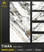 سرامیک خاک سفید تیارا براق کاشی ماهان سرام سرامیک خاک سفید تیارا براق کاشی ماهان سرام در ابعاد 120×60 سانتی‌متر معرفی شده و در تصویر آن، زمینه‌ای سفید و روشن با رگه‌های طوسی، خاکستری تیره، مشکی و طلایی دیده می‌شود. ترکیب این رنگ‌ها، ظاهر سنگ‌های طبیعی رگه‌دار را تداعی می‌کند و امکان استفاده از سرامیک خاک سفید تیارا براق کاشی ماهان سرام را در دکوراسیون‌های لوکس، مدرن و مینیمال فراهم می‌سازد. سطح براق، جلوه رگه‌های طرح و ابعاد نسبتاً بزرگ سرامیک خاک سفید تیارا براق کاشی ماهان سرام باعث می‌شود هنگام انتخاب آن، علاوه بر زیبایی، به محل نصب، نورپردازی، رنگ سایر اجزای دکوراسیون و روش اجرا نیز توجه داشته باشید. در ادامه، ویژگی‌های ظاهری سرامیک خاک سفید تیارا براق کاشی ماهان سرام، مزایا، کاربردها، نکات نصب و نگهداری و عوامل مؤثر بر قیمت آن را بررسی می‌کنیم تا بتوانید با شناخت بیشتری برای خرید تصمیم بگیرید. انتخاب سرامیک مناسب یکی از تصمیم‌های مهم در طراحی و تکمیل ساختمان است؛ زیرا طرح، رنگ، ابعاد و نوع سطح آن می‌توانند تأثیر زیادی بر ظاهر نهایی فضا داشته باشند. اگر به دکوراسیون مدرن، رنگ‌های روشن و طرح سنگ مرمر علاقه دارید، سرامیک خاک سفید تیارا براق کاشی ماهان سرام یکی از گزینه‌هایی است که می‌توانید هنگام انتخاب پوشش مناسب برای ساختمان بررسی کنید.